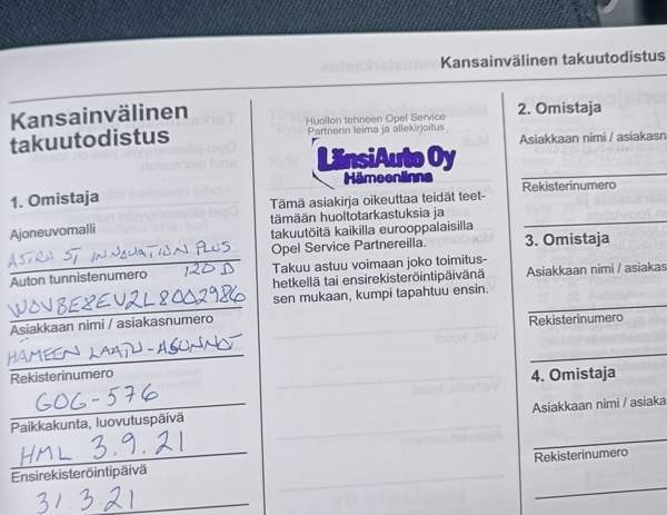 Opel Astra Hämeenlinna - valokuva 6